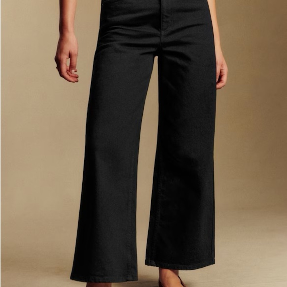 Sézane Black Le Crop size 48/US 16